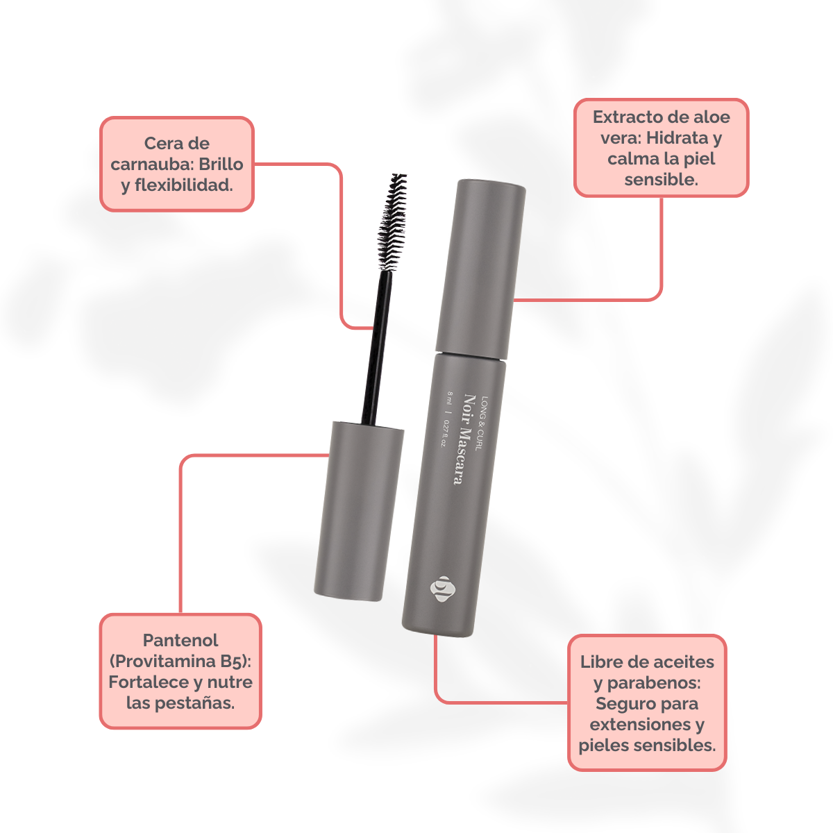 Noir Mascara BL, Máscara Profesional para Extensiones de Pestañas