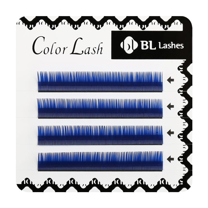 Extensiones de Pestañas Color Mink - Azul y Verdes (4 líneas) - BL Lashes - BLlashes Mexico
