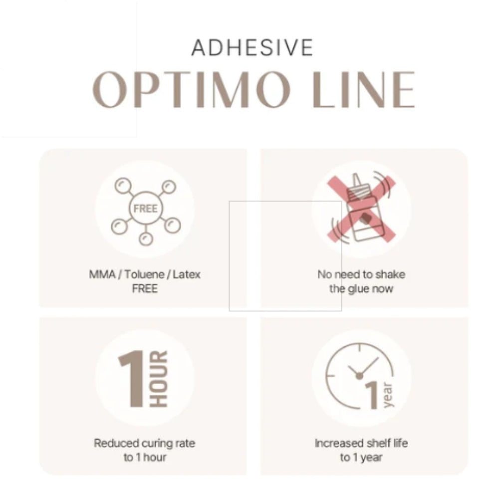 Optimo Plus Adhesive | Adhesivo Profesional para Extensiones de Pestañas