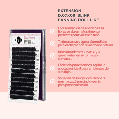 Extensiones de Pestañas Profesionales de Auto-Floración (Doll Like)  BL Lashes®