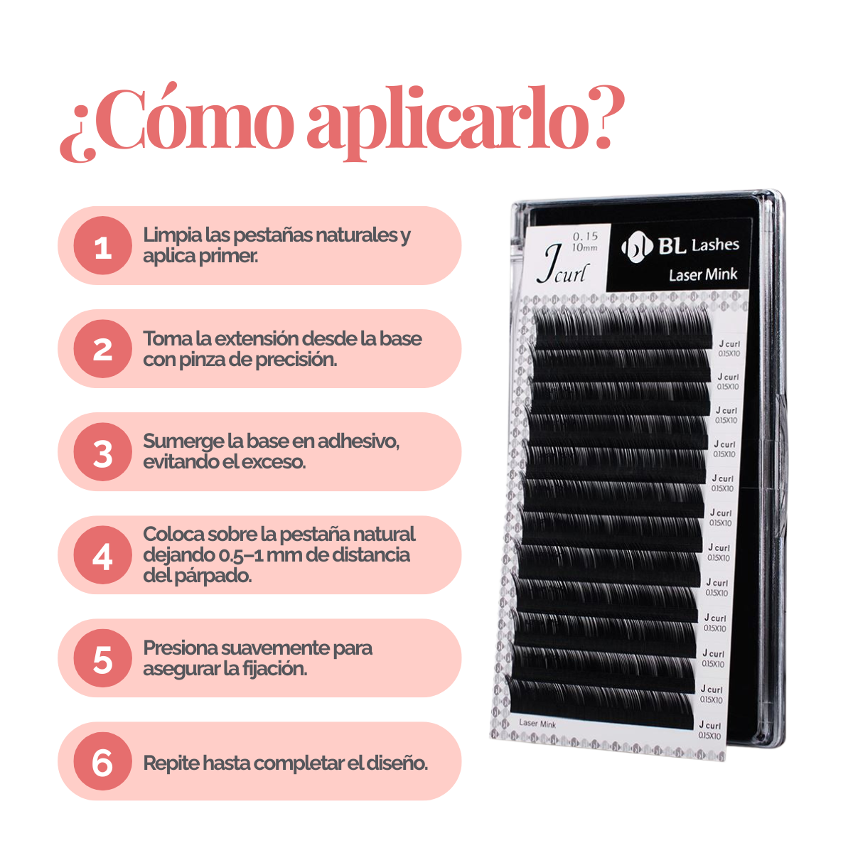 Extension de Pestañas Curvatura D