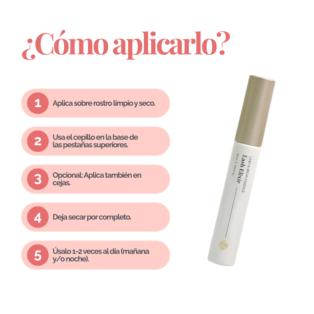 Suero profesional Lash & Brow Essence / Lash Elixir BL Lashes serum fortalecedor para pestañas y cejas premium