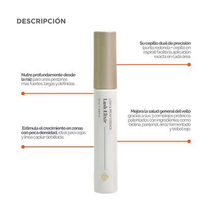 Suero profesional Lash & Brow Essence / Lash Elixir BL Lashes serum fortalecedor para pestañas y cejas premium