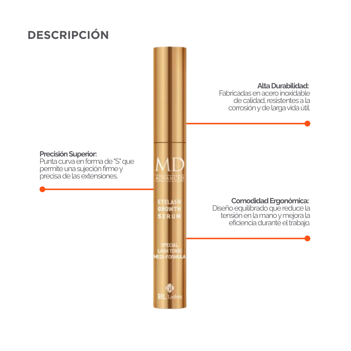 MD Advanced: Suero Avanzado para el Crecimiento de Pestañas BL Lashes®