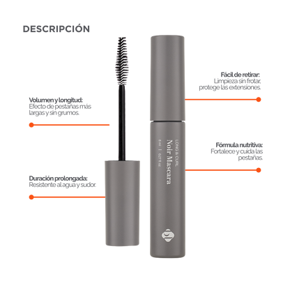 Noir Mascara BL, Máscara Profesional para Extensiones de Pestañas