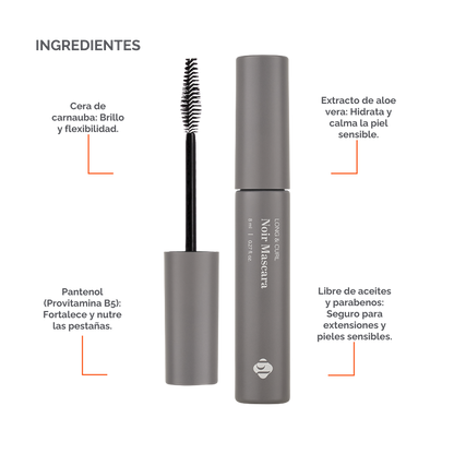 Noir Mascara BL, Máscara Profesional para Extensiones de Pestañas