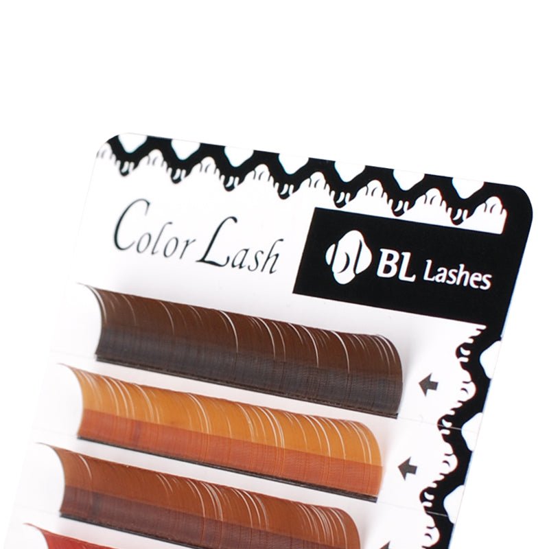 Extensiones de Pestañas Color Mezcla de Marrones (4 Líneas) - BLlashes Mexico