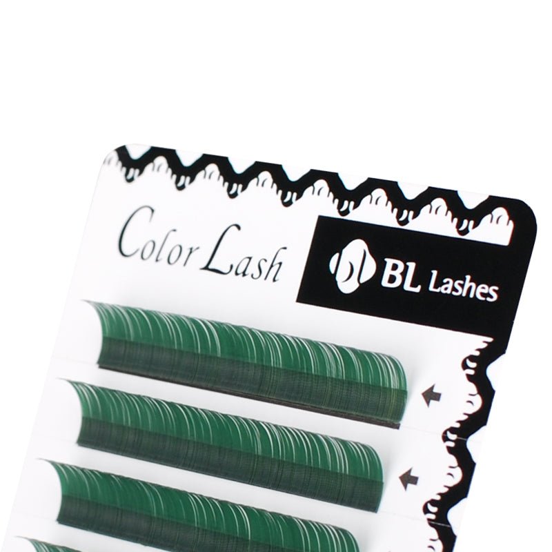 Extensiones de Pestañas Color Mink - Azul y Verdes (4 líneas) - BL Lashes - BLlashes Mexico